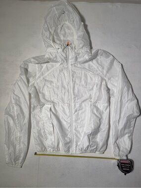 ZYIA White Women's Hooded Rain Jacket